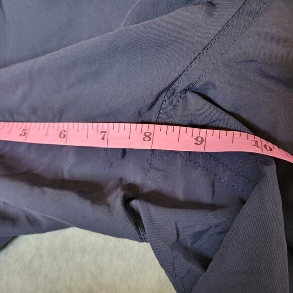LL Bean Swim Shorts Mens XXL Navy Blue Red Trunks Pockets Beach Nautical - Picture 3 of 8